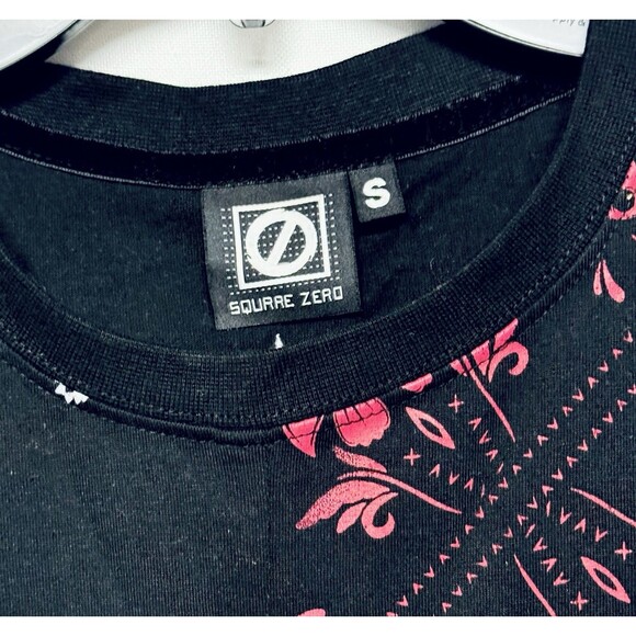 Square Zero Men's Small Black / Multicolor Shirt Embroidered / Side Zip Dbl Side - Picture 4 of 7